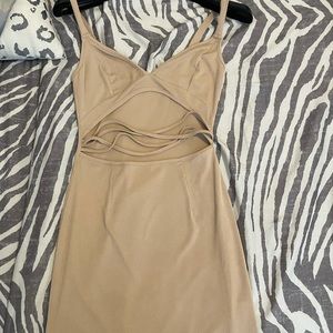 Dress, nude, SHEIN